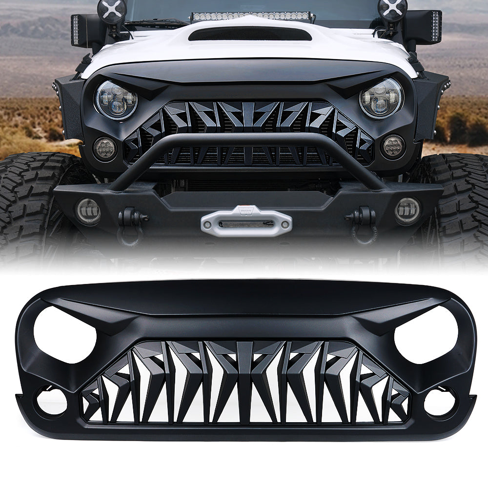 Replacement JK Front Grille Venom Series G1 for Jeep Wrangler 07-18