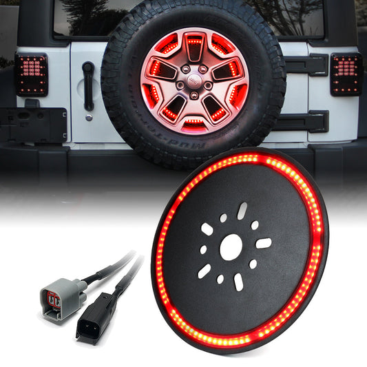 Jeep Wrangler JK/JL 14" Spare Tire Brake Light | Typhoon Series