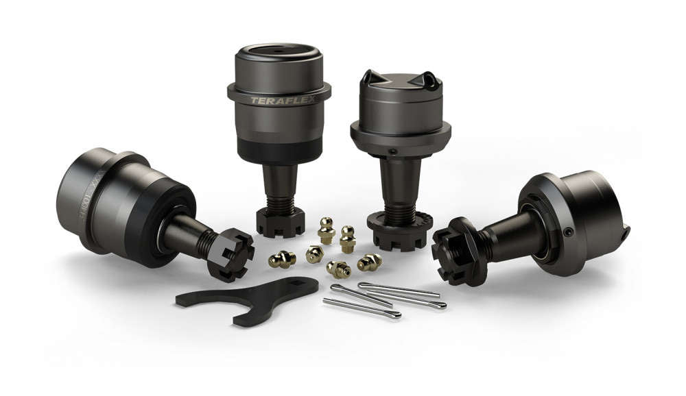 TeraFlex 1353100-TF Teraflex TJ/LJ Dana 30 | Dana 44 Upper & Lower HD Ball Joints w/out Knurl - Set of 4