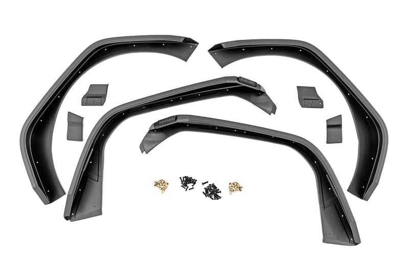 High Clearance LED Flat Fender Flare Kit | UV Treated | | Jeep Wrangler JL (18-24)