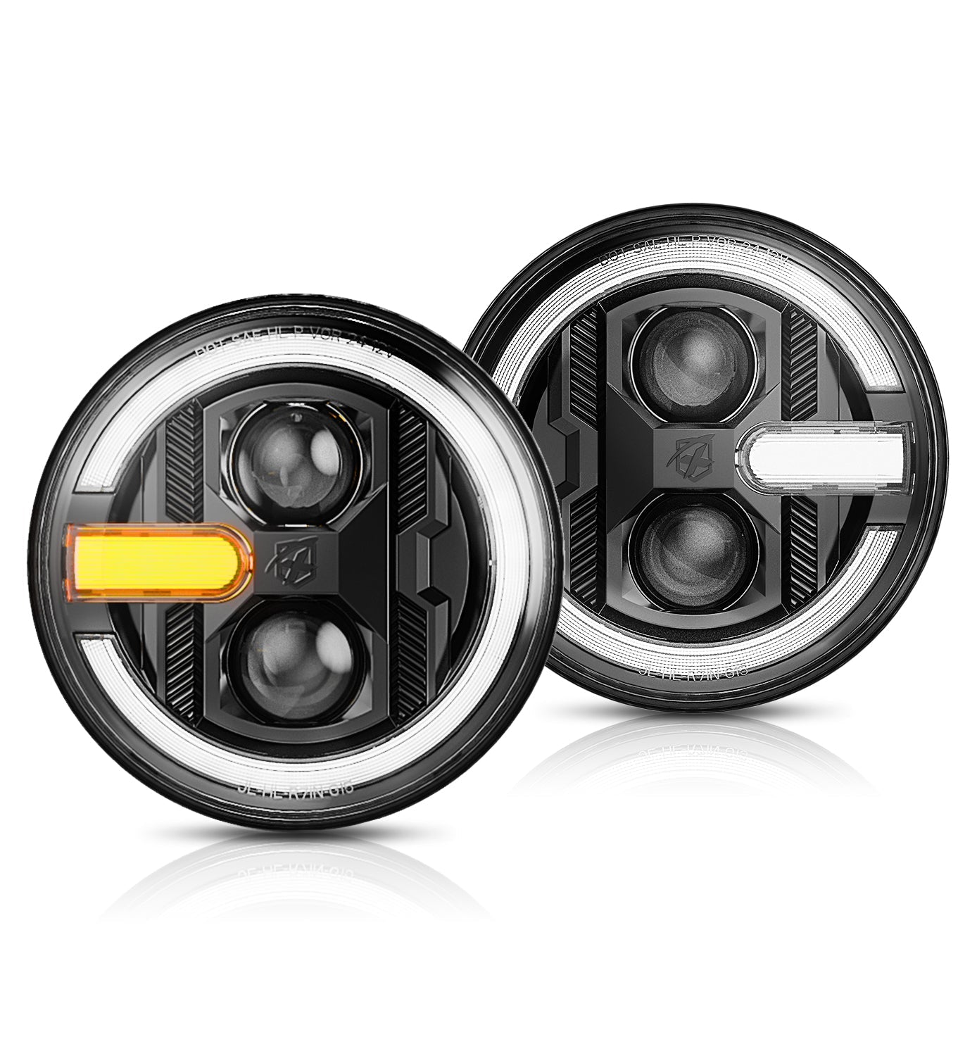 7" Halo Headlights with DRL & Turn Signal for 2007-2018 Jeep Wrangler JK | Ultra