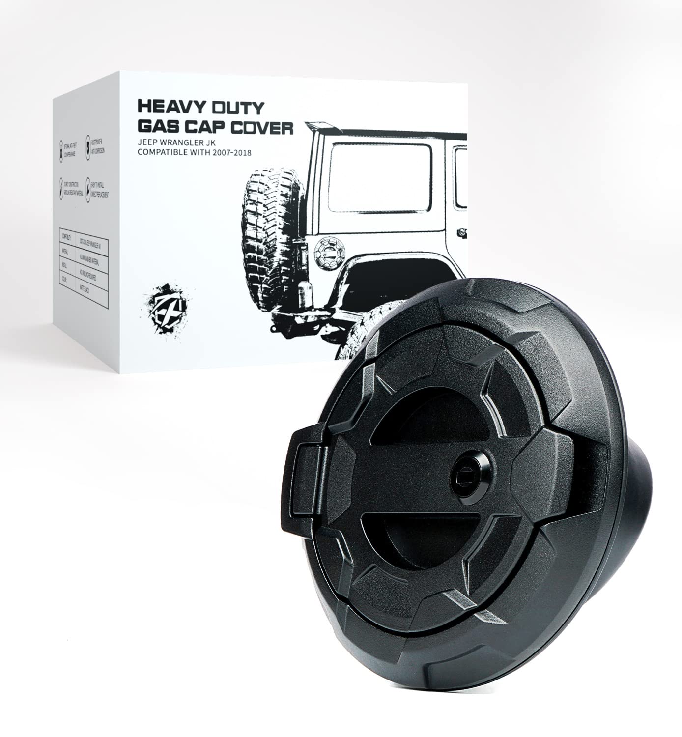 Jeep Wrangler JK Gas Cap Cover | Bedrock Series