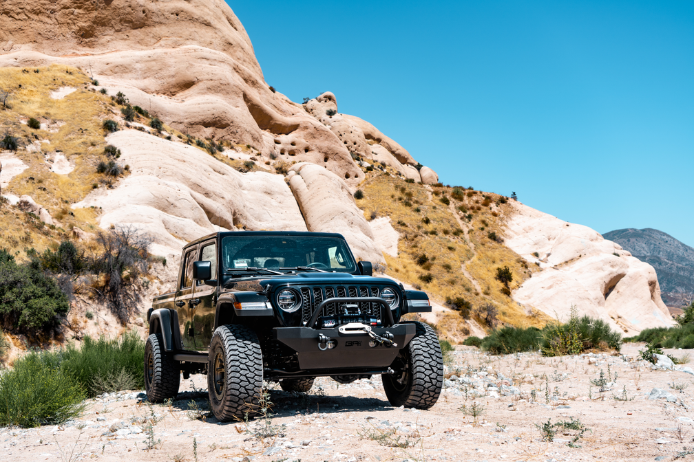 Heavy-Duty Steel Tube Grill Guard for Jeep Wrangler JL Gladiator JT