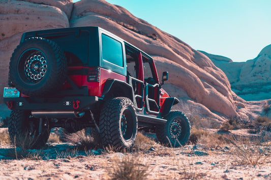 Durable Jeep Wrangler JK Full-Width Steel Rear Bumper for Off-Road Protection