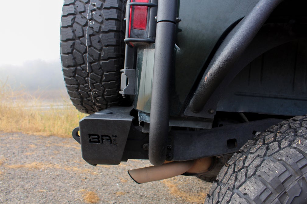 Rugged Jeep JK Orion Rear Bumper: Steel Off-Road Protection & Recovery