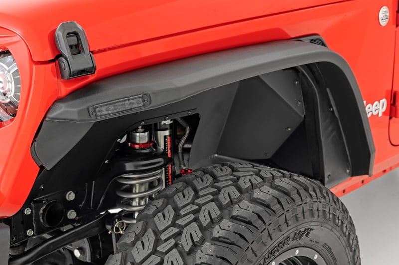 High Clearance LED Flat Fender Flare Kit | UV Treated | | Jeep Wrangler JL (18-24)
