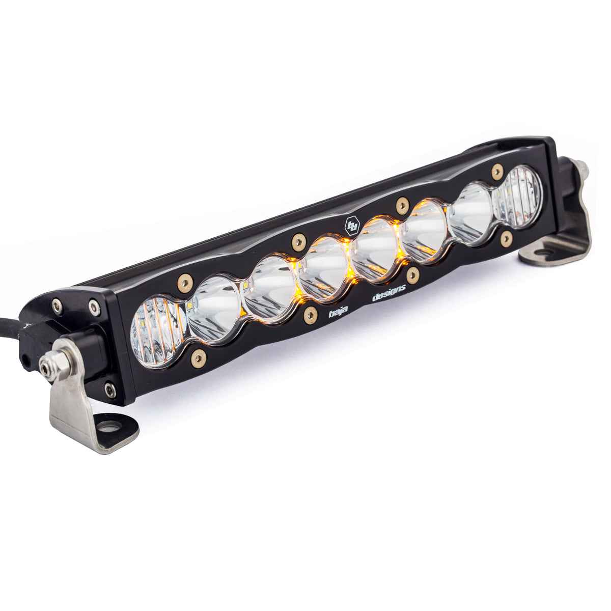 S8 Straight LED Light Bar 10 Inch, Driving/Combo, Clear by Baja Designs