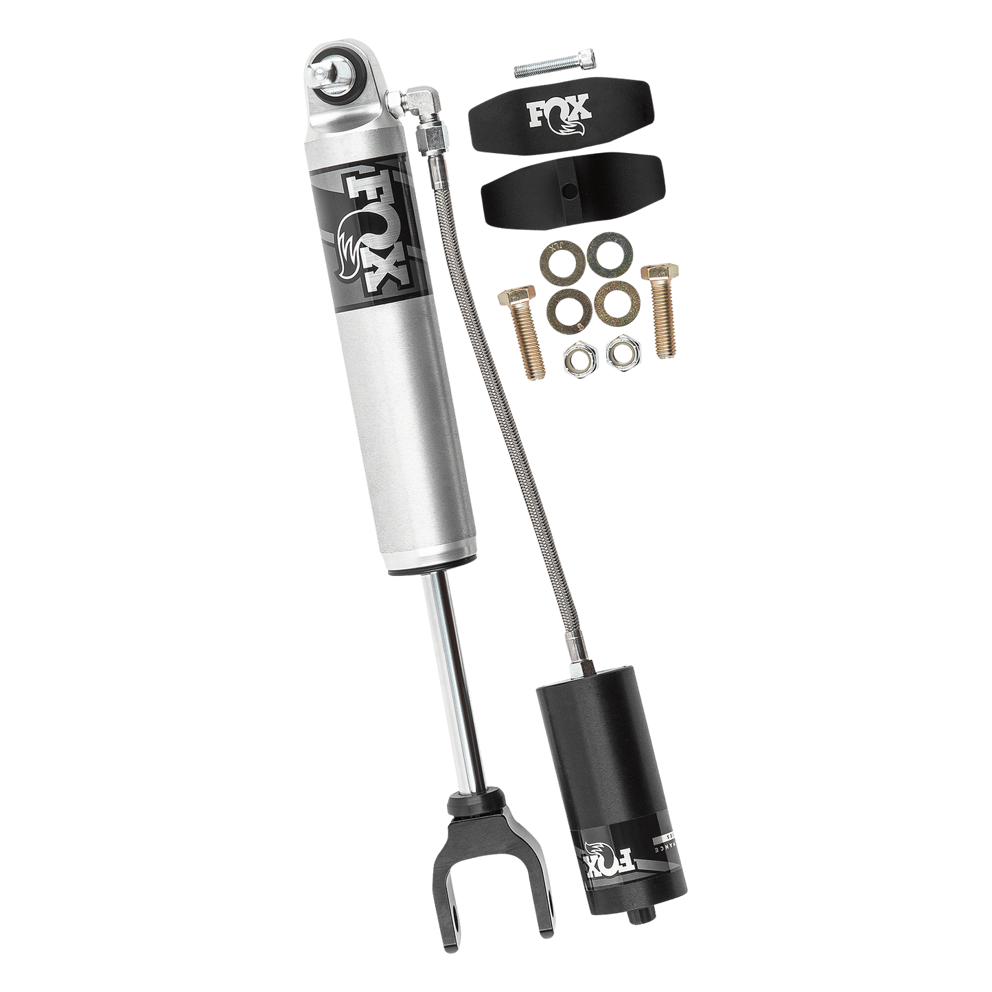 FOX 2.0 Remote Reservoir Front Shock | 0-1 Inch Lift | Performance Series | Chevrolet Silverado and GMC Sierra 2500HD (20-26)