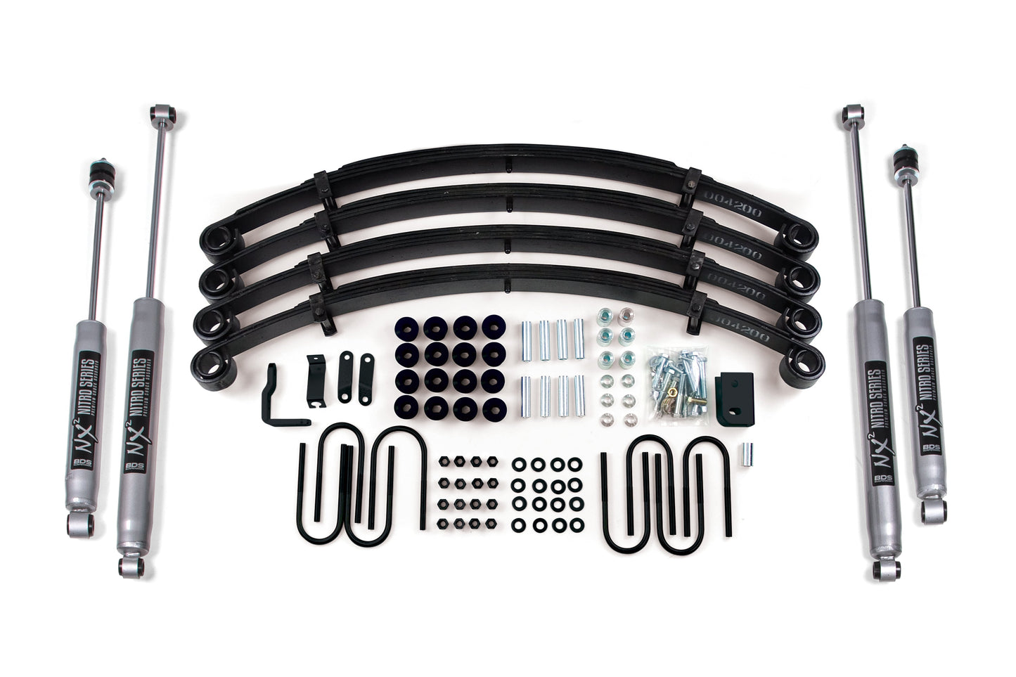 BDS Suspension 2-Inch Lift Kit Glide-Ride Leaf Springs Jeep Wrangler YJ