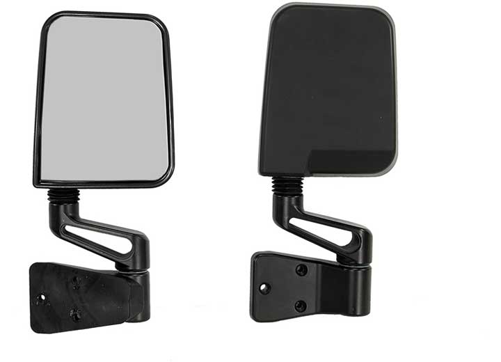 Door Mirror Kit, Black Jeep Wrangler 87-02 by Omix