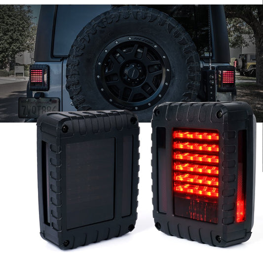 LED Tail Lights for Defender Series Jeep Wrangler JK 07-18