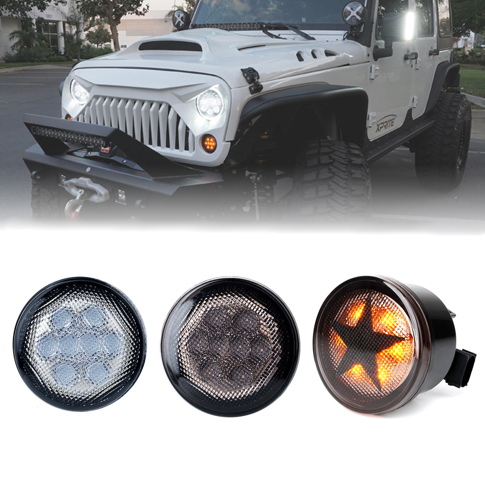 Jeep Amber Turn Signal Lights for 07-18 Jeep Wrangler JK