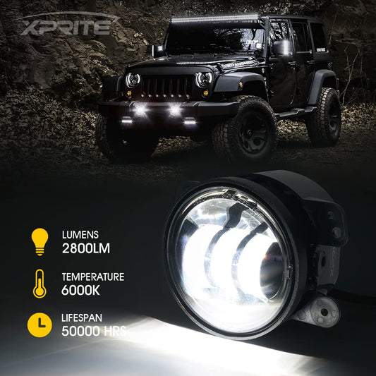 4" LED Fog Light for Jeep Wrangler & Gladiator | Explore Series