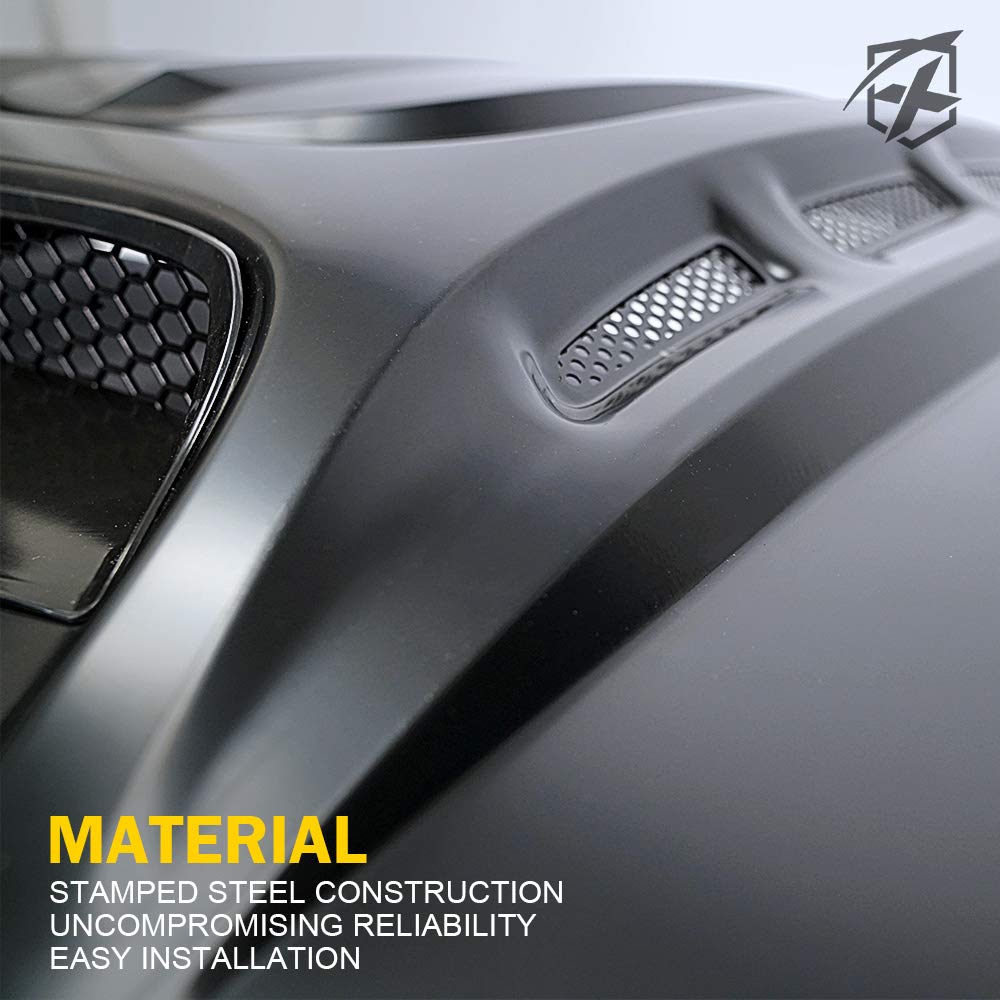 Jeep Wrangler JK Hood with Functional Air Vents | Piranha Series