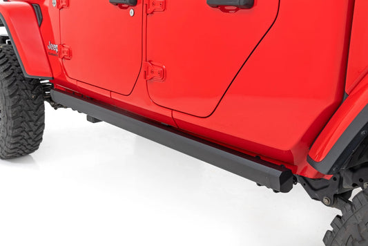 Power Running Boards Dual Electric Motor Jeep Gladiator JT 4WD 20-25 by Rough Country