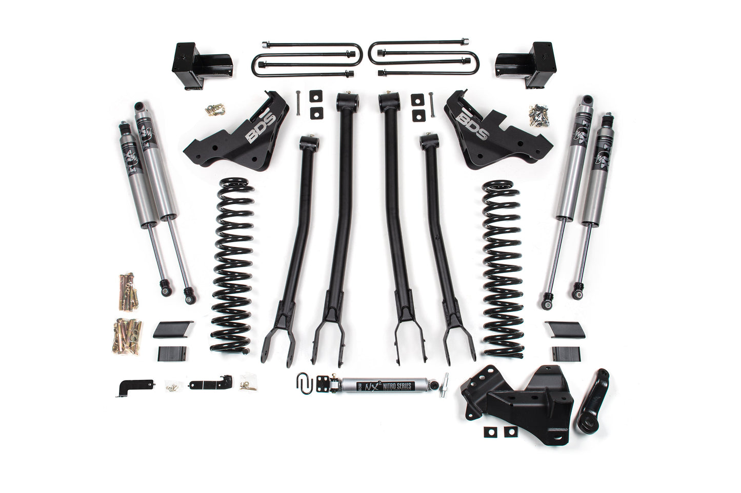 5 Inch Lift Kit w/ 4-Link | Ford F250/F350 Super Duty (23-26) 4WD | Gas
