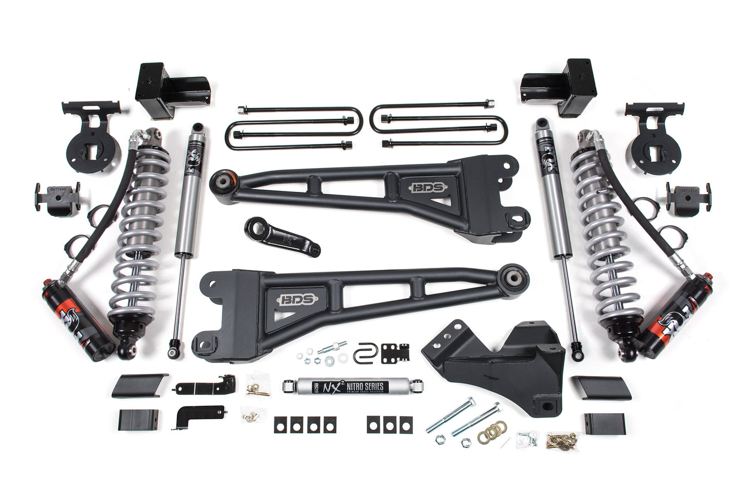 5 Inch Lift Kit w/ Radius Arm | FOX 2.5 Performance Elite Coilover Conversion | Ford F350 Super Duty DRW (23-26) 4WD | Diesel