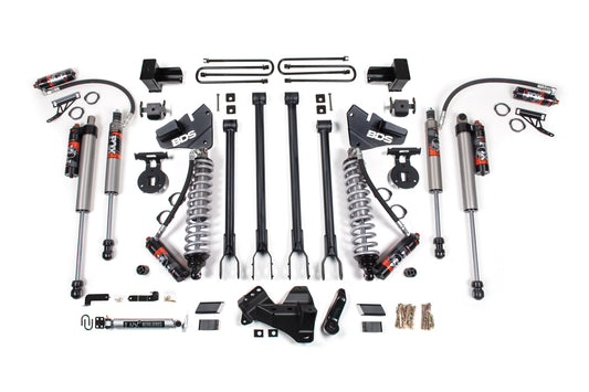 4 Inch Lift Kit w/ 4-Link | FOX 2.5 Performance Elite Coil-Over Conversion | Ford F350 Super Duty DRW (20-22) 4WD | Diesel