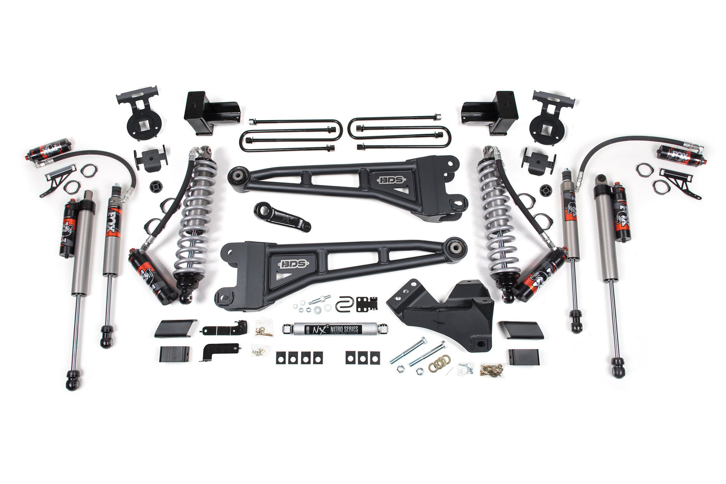 4 Inch Lift Kit w/ Radius Arm | FOX 2.5 Performance Elite Coil-Over Conversion | Ford F350 Super Duty DRW (20-22) 4WD | Diesel