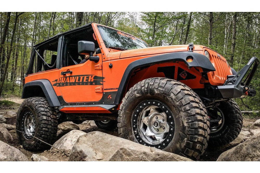Rocker Guard Jeep Wrangler JK 2 Door 07-18 by CrawlTek Revolution