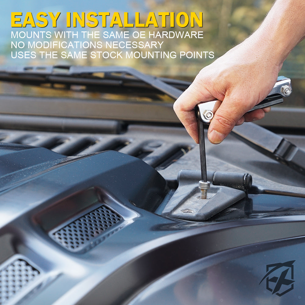 Jeep Wrangler JK Hood with Functional Air Vents | Piranha Series