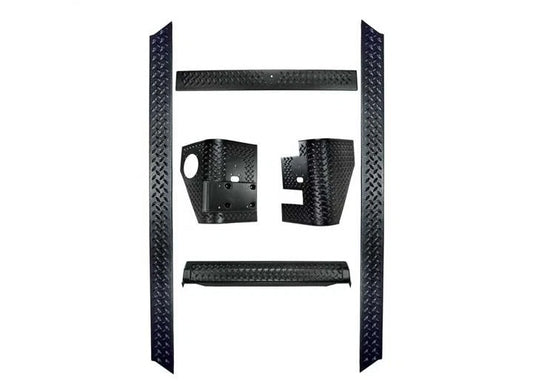 Rugged Ridge 6-Piece Body Armor Kit for Jeep Wrangler TJ Models