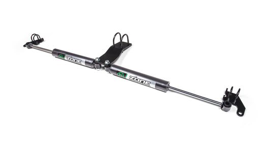 Dual Steering Stabilizer Kit w/ Shocks Jeep Wrangler JL 18-25 Gladiator JT 20-25 by Zone Offroad