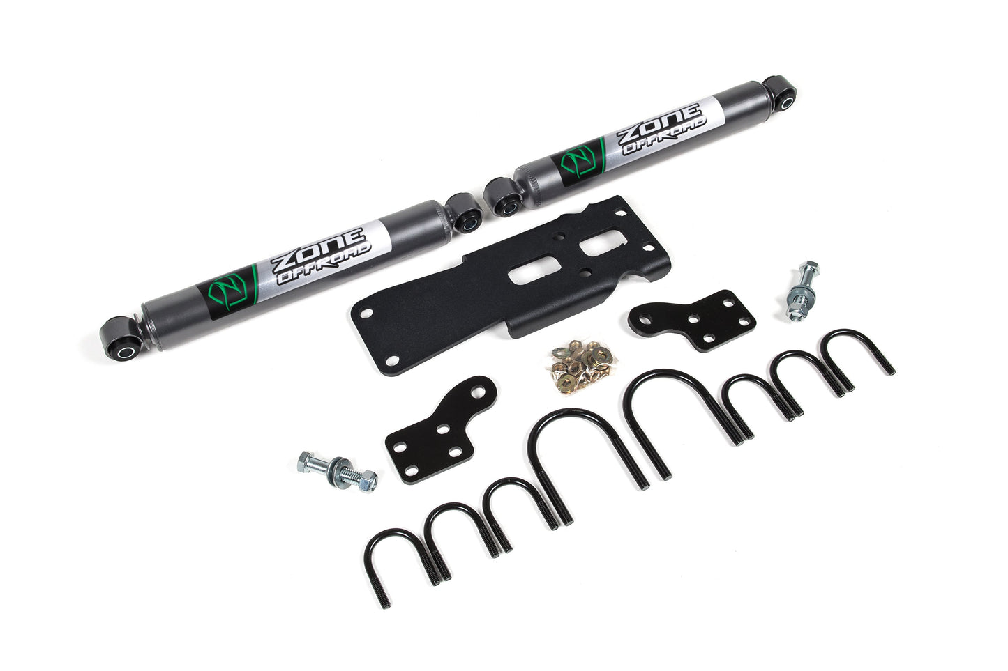 Dual Steering Stabilizer Kit w/ Shocks Jeep Wrangler JK 07-18 by Zone Offroad