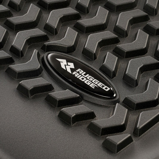 Rugged Ridge Floor Liner Rear Black 2020 Chevy Silverado Crew