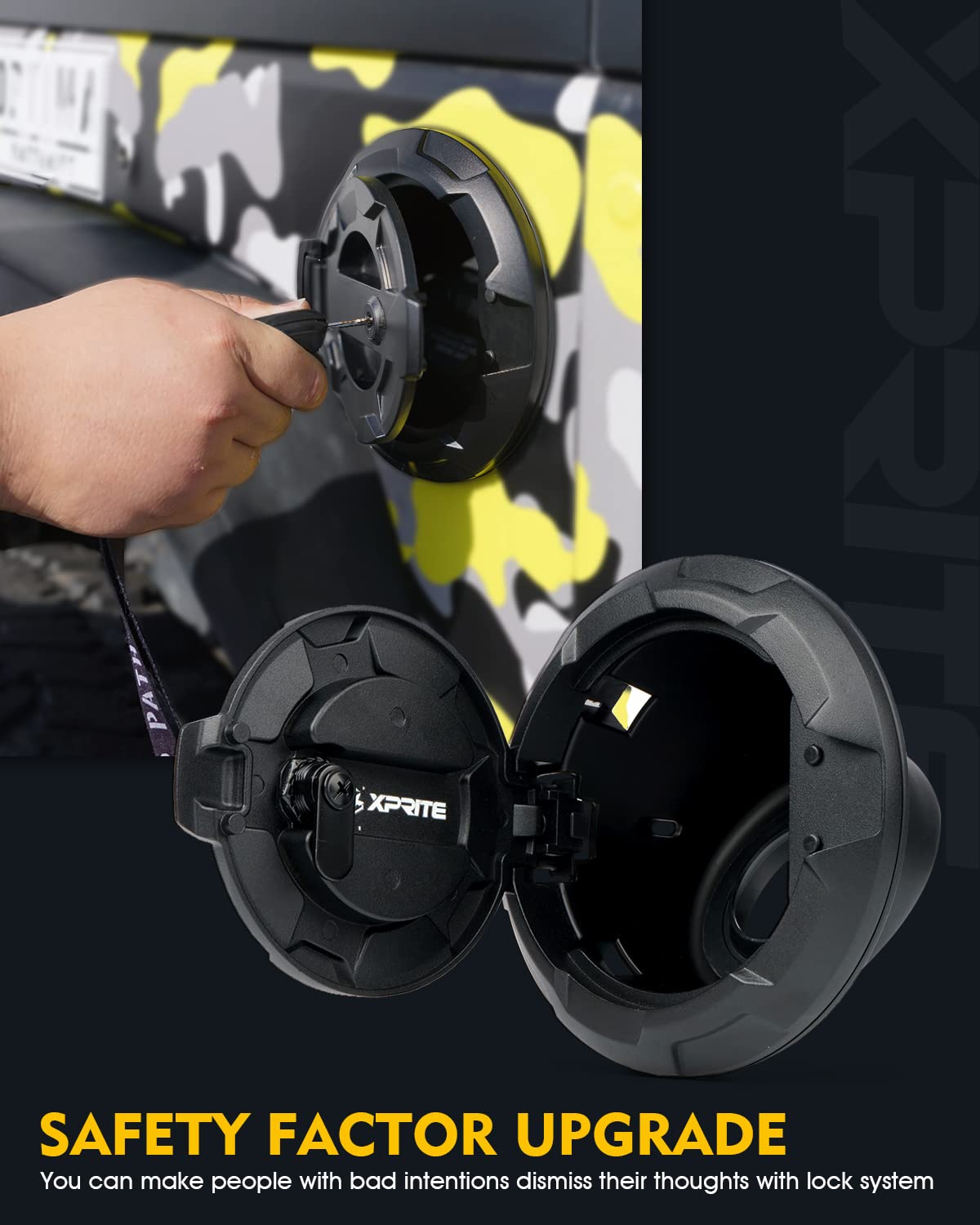 Jeep Wrangler JK Gas Cap Cover | Bedrock Series