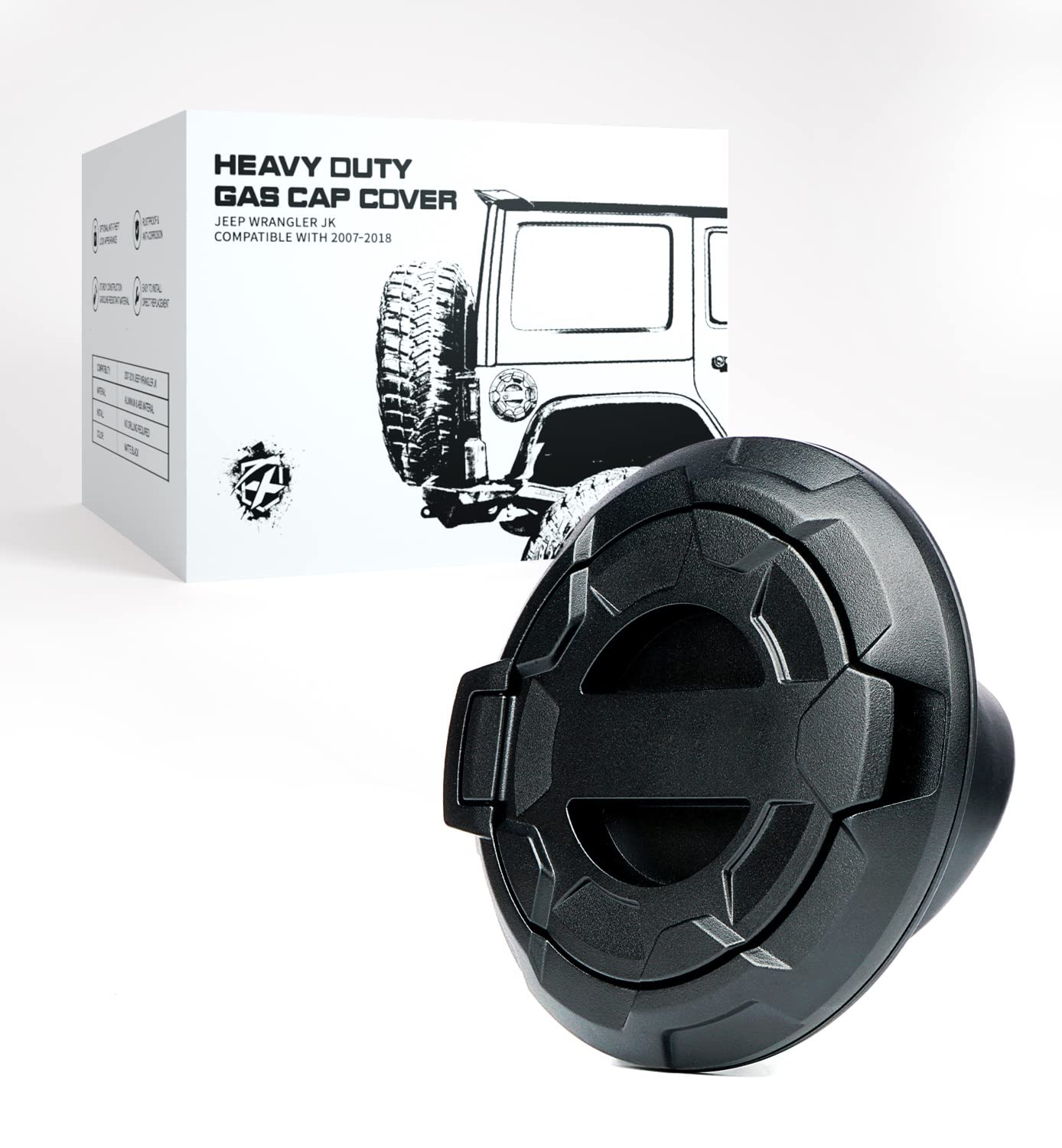 Jeep Wrangler JK Gas Cap Cover | Bedrock Series