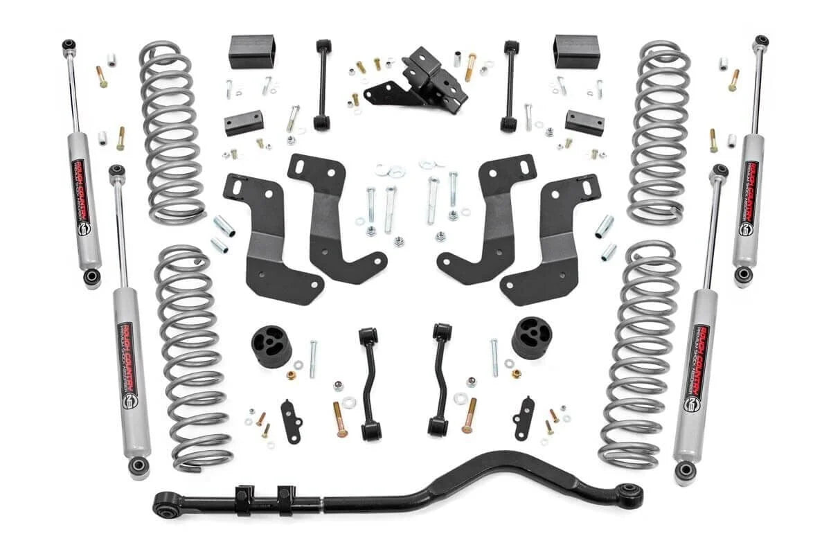 3.5 Inch Lift Kit 4-Door Jeep Wrangler JL Unlimited 4WD 24-25 by Rough Country