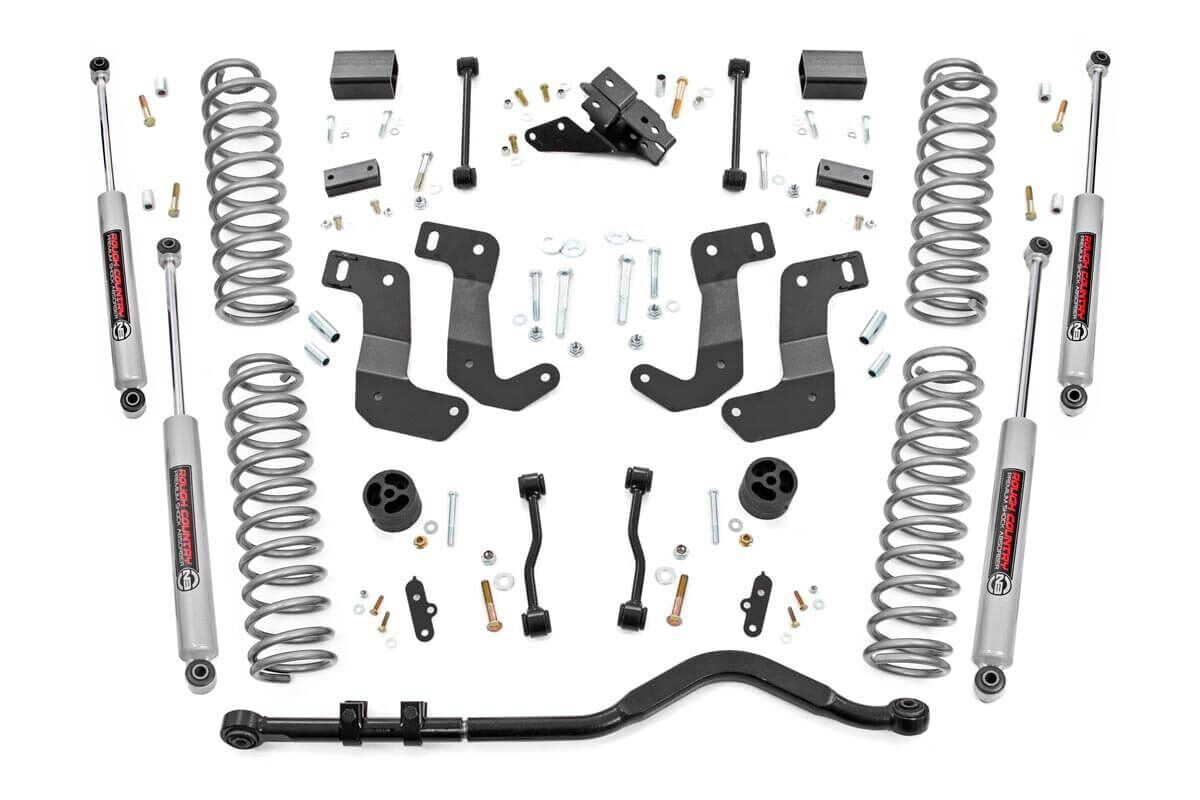 3.5 Inch Lift Kit 4xe 4-Door Jeep Wrangler JL 4WD 24-25 by Rough Country