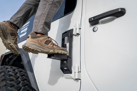 Rugged Steel Hinge Steps for Jeep Wrangler JK/JL & Gladiator JT - Easy Install