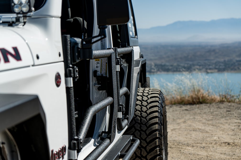 Heavy-Duty Steel Front Tube Doors for 2018-2024 Jeep Wrangler JL Gladiator JT