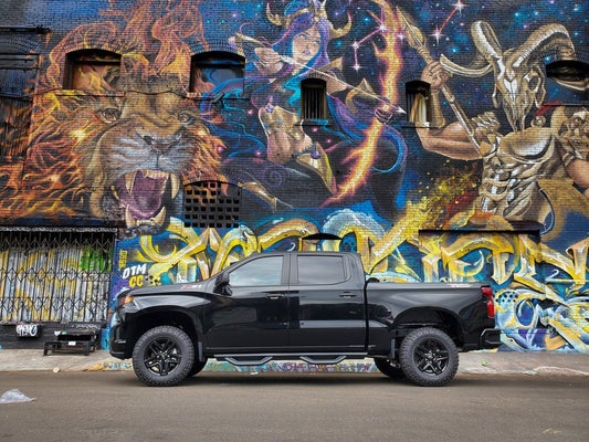 2019-2024 CHEVROLET SILVERADO 1500 CREW CAB/2020-2024 SILVERADO 2500/3500 CREW CAB AMBUSH SIDE STEPS