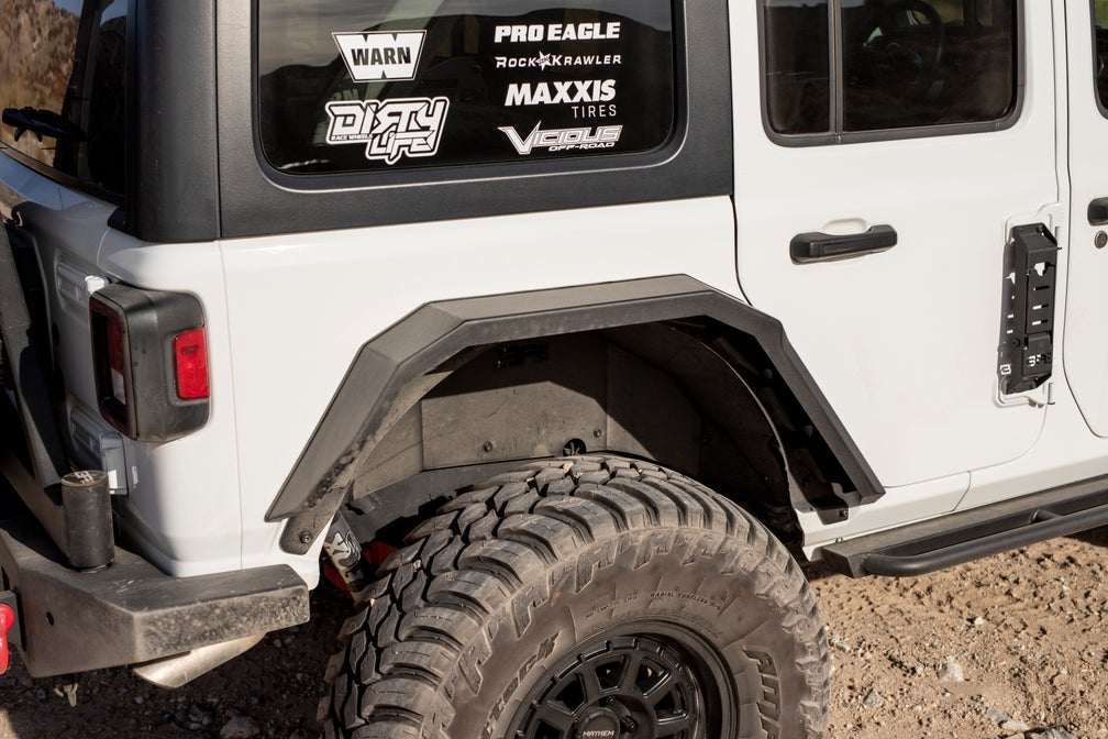 Durable Jeep Wrangler JL Rear Fender Liners: Bolt-On Mud Protection