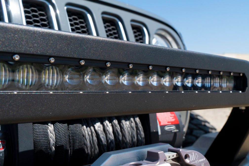 Heavy-Duty Bolt-On Steel Grill Guard for Jeep JL & Gladiator JT