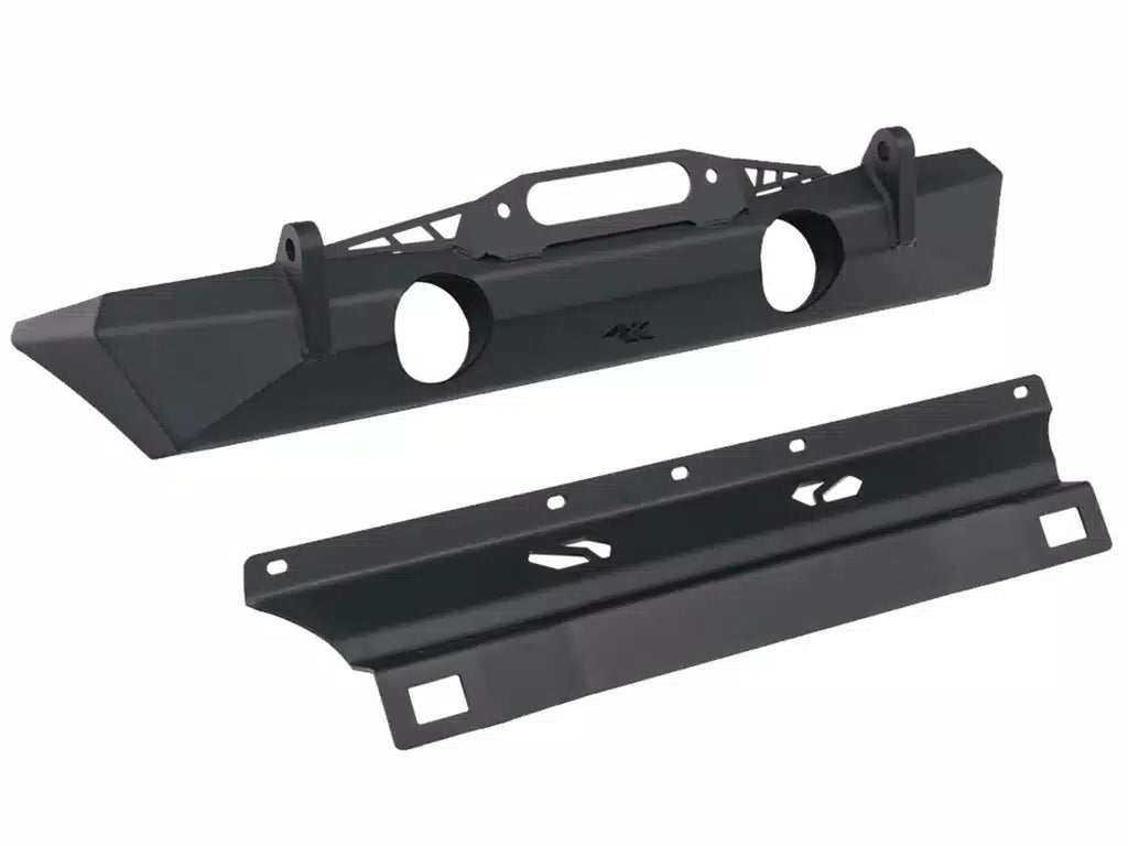 Stubby Front Bumper No Skid Jeep Wrangler, Gladiator 07-24 by Rugged Ridge