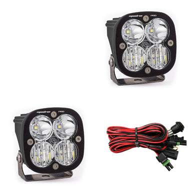 Squadron Pro Black LED Light Pod Pair Driving/Combo, Clear by Baja Designs