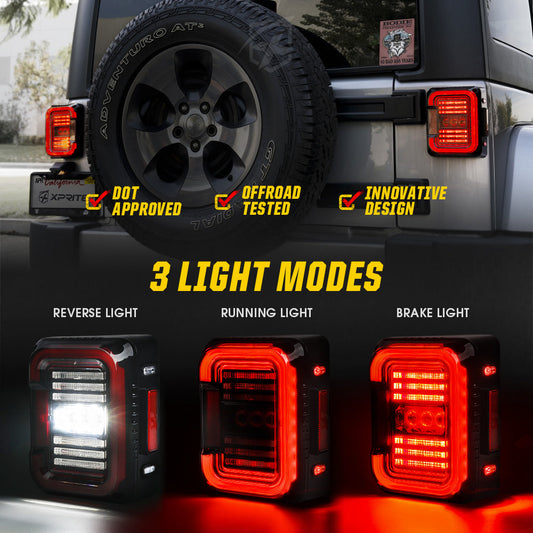 Jeep Wrangler JK LED Tail Lights | Inspire Series