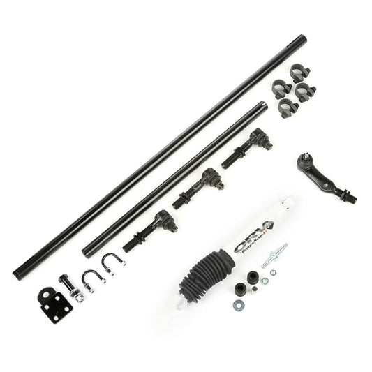HD Tie Rod Steering Kit W/ Damper 84-06 Jeep XJ ZJ TJ by Rugged Ridge