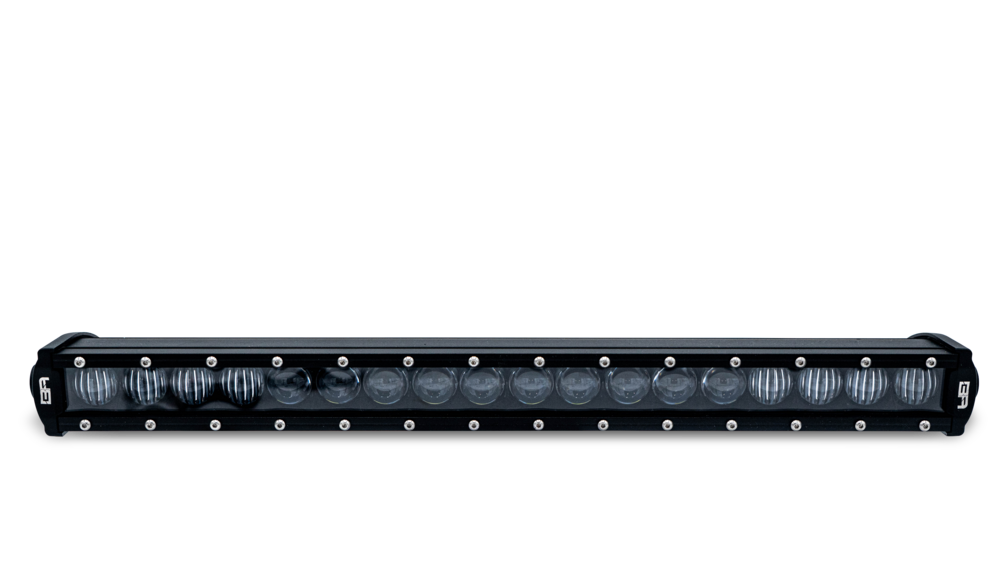 Bright 18-inch Single Row Blackout LED Light Bar for Off-Road Adventures