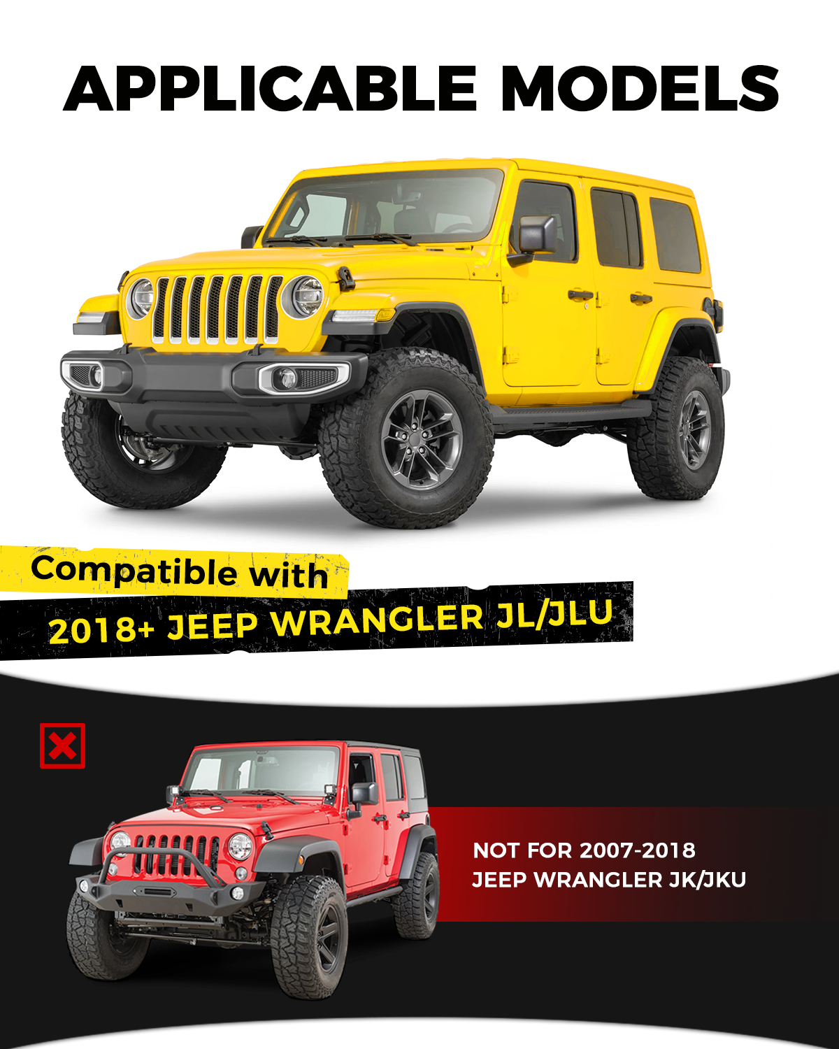 2 Inch Rear Receiver Tow Hitch for Jeep JK JL