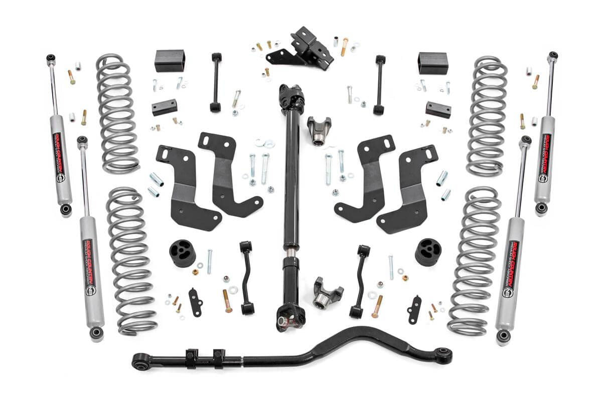 3.5 Inch Lift Kit 4-Door Jeep Wrangler JL Rubicon 4WD 24-25 by Rough Country