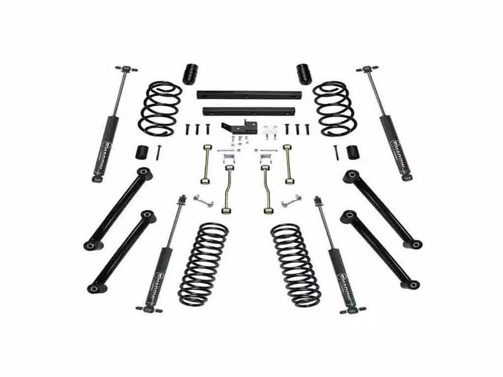 4" Lift Kit W/ Shadow Shocks Jeep Wrangler 4 or 6 cyl 03-06 by Superlift