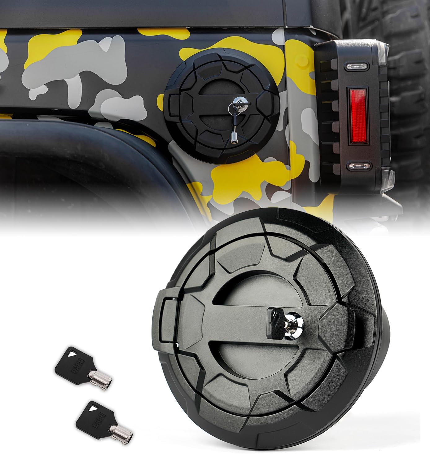 Jeep Wrangler JK Gas Cap Cover | Bedrock Series