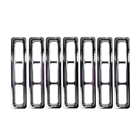 Rugged Ridge Grille Inserts Chrome 97-06 Jeep Wrangler