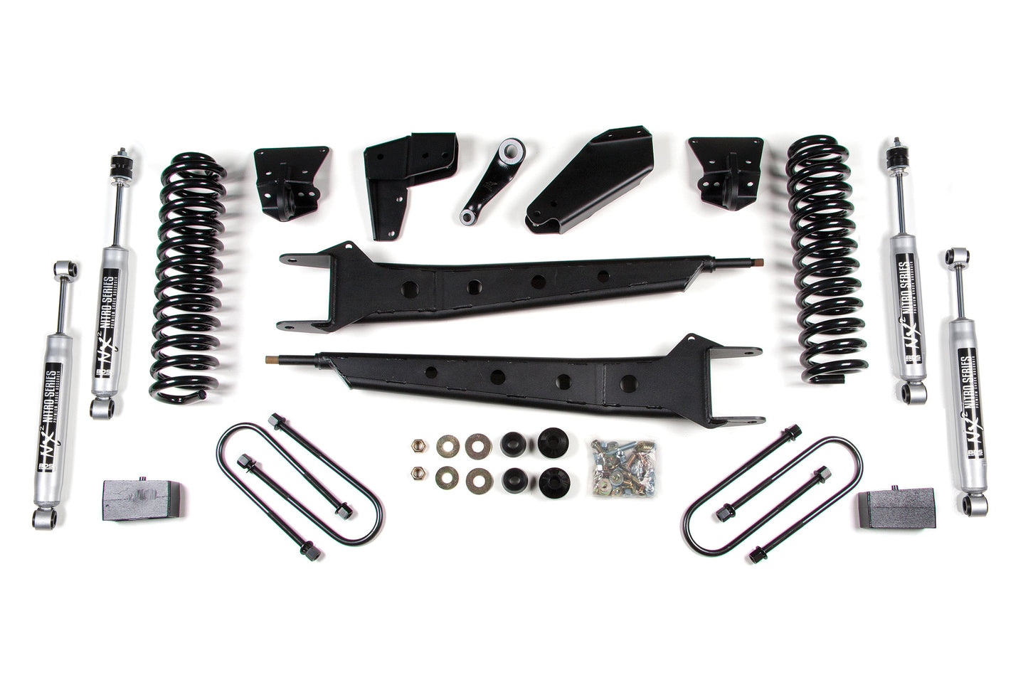 BDS 4-Inch Lift Kit: Extended Radius Arm, Pro-Ride Coils for Ford F100 F150 4WD