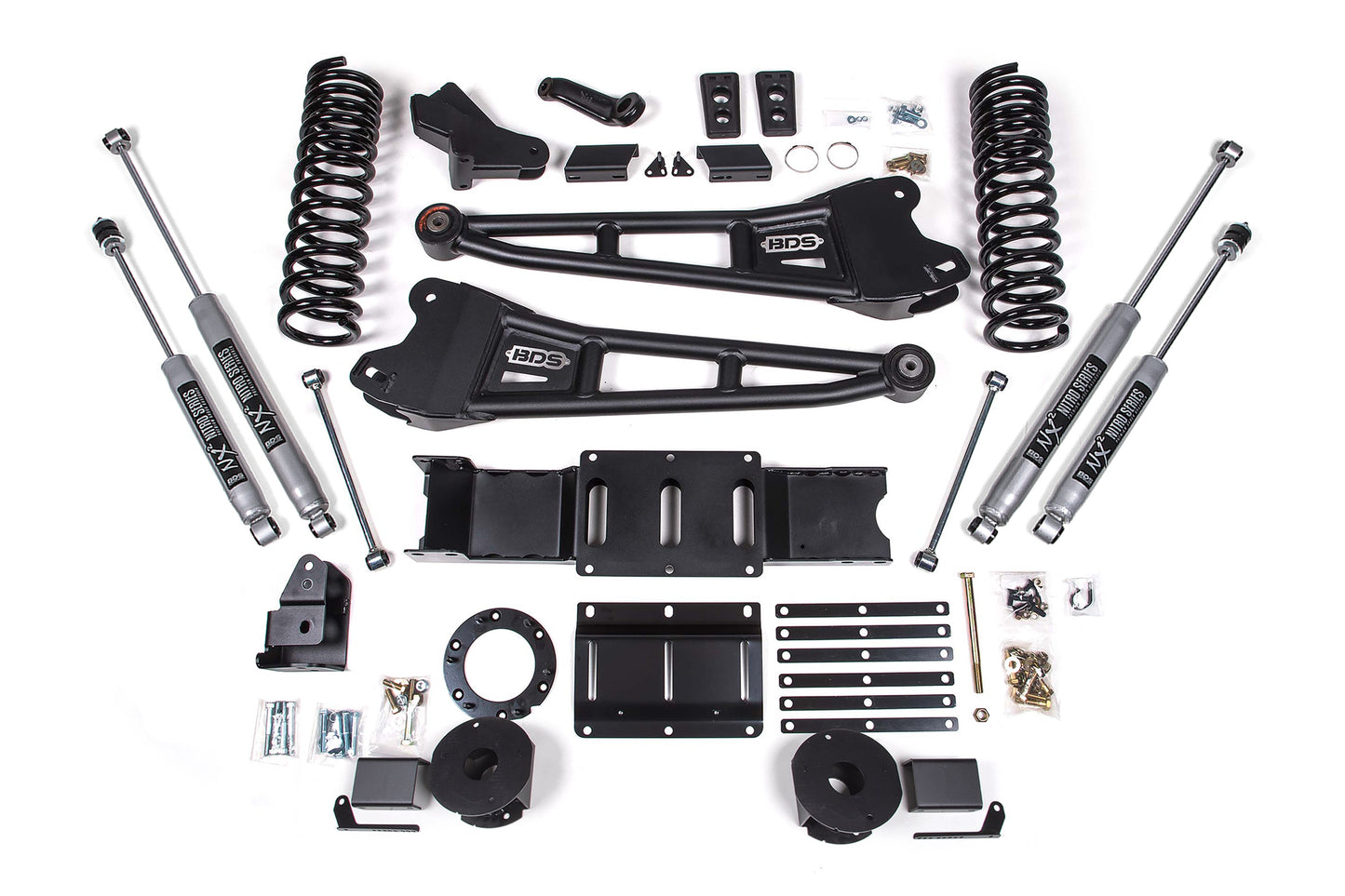 4 Inch Lift Kit w/ Radius Arm | Ram 2500 w/ Rear Air Ride (19-24) 4WD | Gas